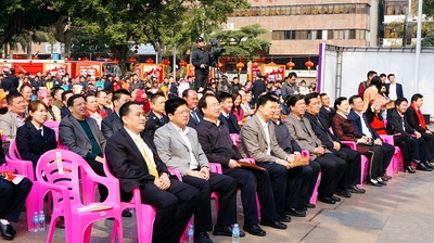 市長朱學慶到場觀看演出。